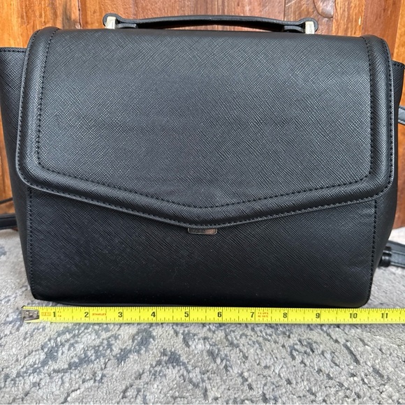 Zara Basics Black Textured Faux Leather Mini Backpack - Picture 2 of 15